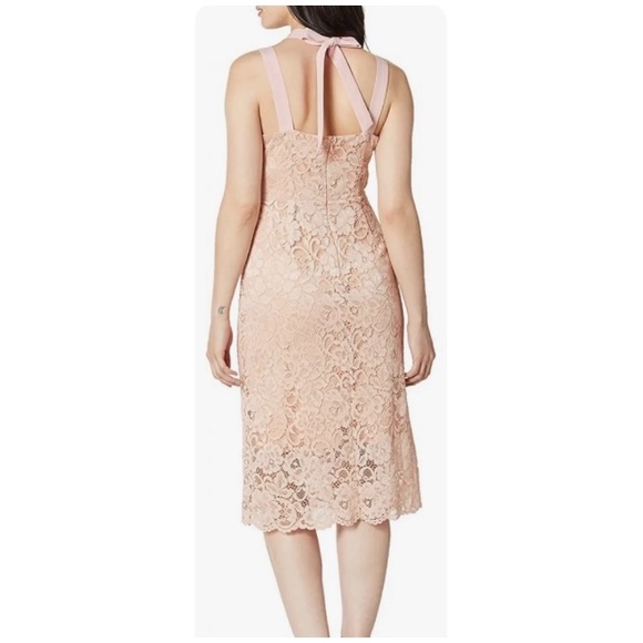 SAM EDELMAN PETAL PINK THICK STRAP LACE DRESS SIZE 10 - Picture 3 of 14